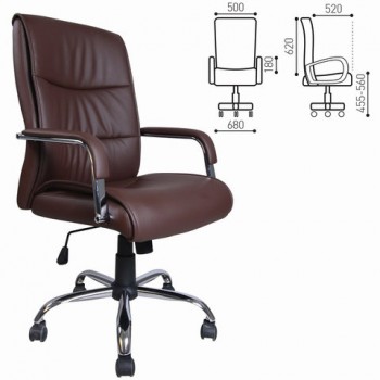 Кресло офисное BRABIX Space EX-508 (коричневый) в Колыване - kolyvan.mebel54.com | фото