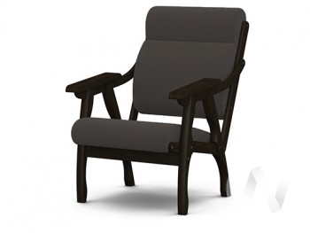 Кресло Вега-10 (венге лак/ULTRA GRAFIT) в Колыване - kolyvan.mebel54.com | фото