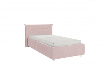 Кровать 0.9 Альба с основанием (Нежно-розовый велюр) в Колыване - kolyvan.mebel54.com | фото