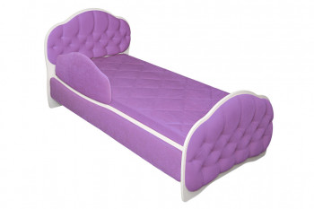 Кровать 160 Гармония 67 Светло-фиолетовый (мягкий бортик) в Колыване - kolyvan.mebel54.com | фото