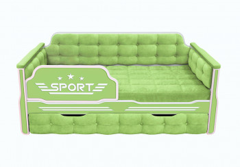 Кровать 170 серии Спорт 1 ящик 81 Фисташка (мягкие боковые накладки) в Колыване - kolyvan.mebel54.com | фото
