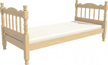 Кровать одинарная Аленка из массива сосны 800*1890 Сосна в Колыване - kolyvan.mebel54.com | фото