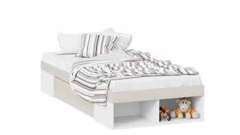 Кровать «Сканди» с ящиком Дуб Гарден/Белый в Колыване - kolyvan.mebel54.com | фото