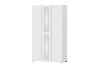 Модульная система "Токио" Шкаф трехстворчатый Белый текстурныйный в Колыване - kolyvan.mebel54.com | фото