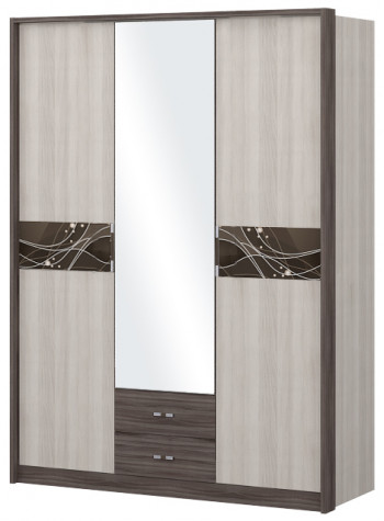 Шкаф трехстворчаты с зеркалом Шк68.1 Николь в Колыване - kolyvan.mebel54.com | фото