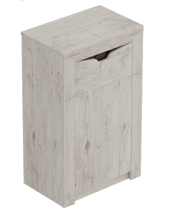 Тумба с дверцей и ящиком Соренто Дуб бонифаций/Кофе структурный матовый в Колыване - kolyvan.mebel54.com | фото