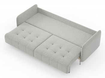 Валериан диван трёхместный прямой Светло-серый, ткань RICO FLEX 108 в Колыване - kolyvan.mebel54.com | фото
